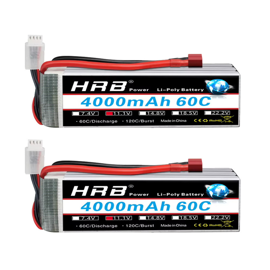 HRB 3S 4000mah Lipo Batterie, 11,1V, 60C, mit XT60 Stecker - Bild 5