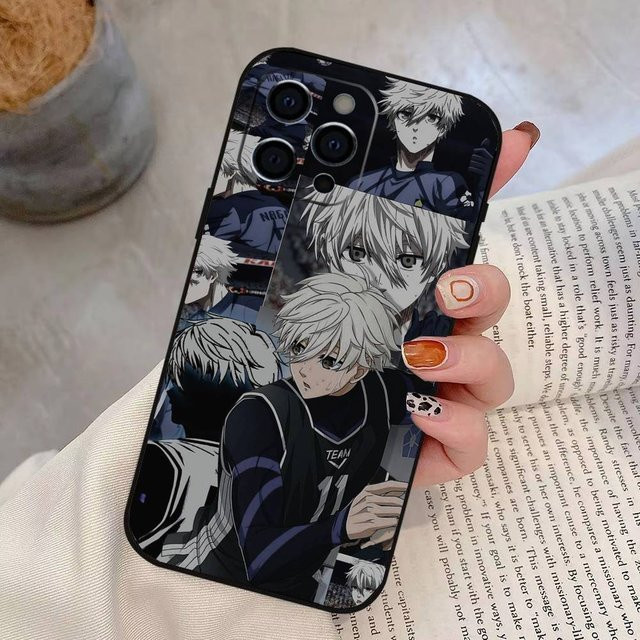 Blue Lock Nagi Seishiro Handyhülle aus weichem Silikon für Apple iPhone 11 bis iPhone 17 Pro Max in Schwarz und Multicolour - Bild 1