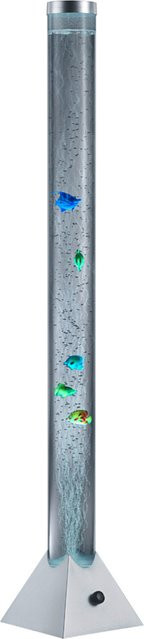 Reality Leuchten Motion Stehlampe in Silber und Transparent aus Kunststoff mit RGBW LED-Effekt, B/T/H: 21 x 21 x 130 cm - Bild 1