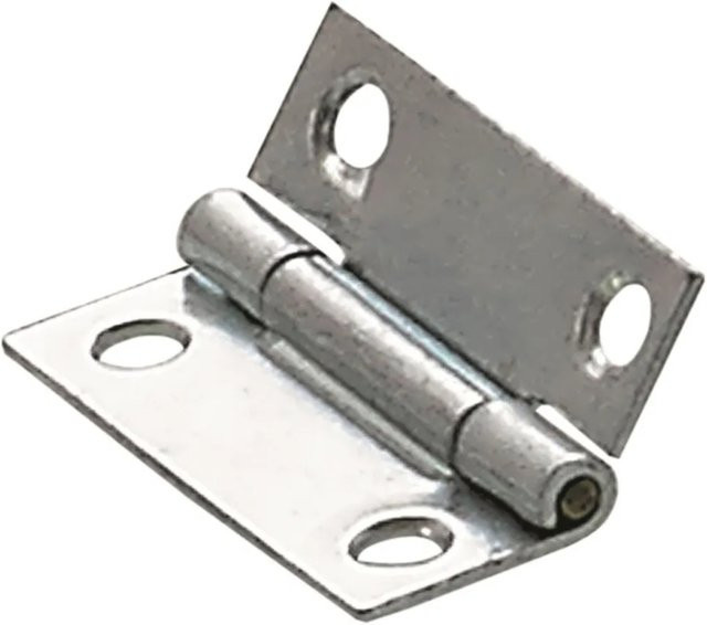 Hettich Butt Hinge Scharnier aus verzinktem Stahl in Silber, Breite: 25 mm, Höhe: 18 mm - Bild 1