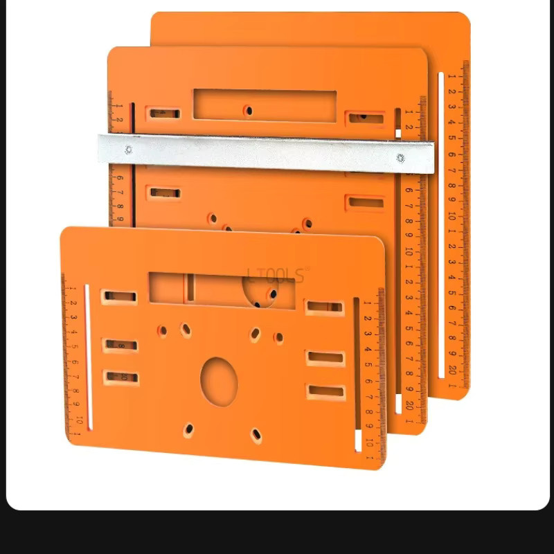 LTOOLS Grundplatte für Kreissägen und Schrägschneidemaschinen, Orange, Flip-Platte für Holzbearbeitung und Fräsarbeiten - Bild 5