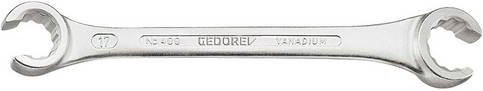 Gedore Doppelringschlüssel 400 10x11 mm, silber, 6-kant, 15° abgewinkelt - Bild 1