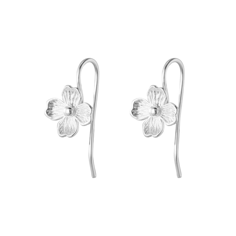 GaGa-Duck Ohrringe, 925 Silber, floral, klassisch - Bild 3