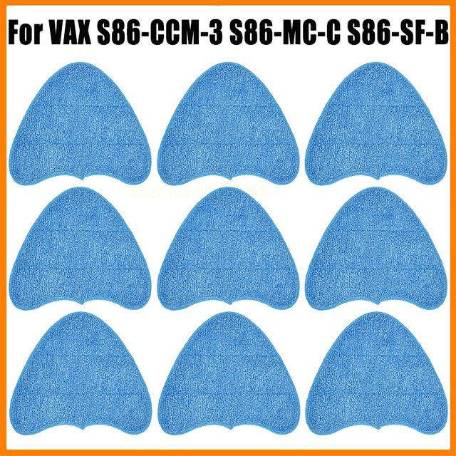 VAX Mikrofaser Mopp Pads für Steam Mop S86-CCM-3 S86-MC-C S86-SF-B S86-SF-C, Blau, B: 25,0 cm, T: 31,0 cm - Bild 1