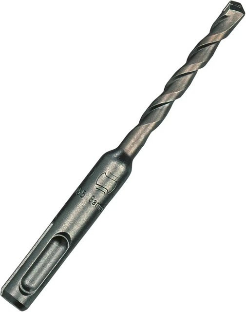 LUX-TOOLS SDS-Plus Hammer-Bohrer mit Carbide-Spitze in Silber, Durchmesser: 6 mm, Länge: 110 mm - Bild 1