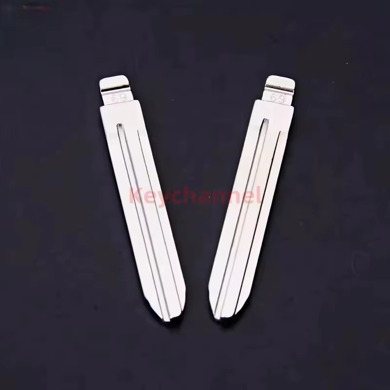 Xhorse 10er Set Auto Flip Schlüssel Klingen Lishi TOY43R KD Schlüssel Blank 69 für Subaru Forester Impreza Suzuki Chevrolet und KEYDIY Fernbedienungen in Silber - Bild 3