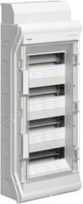 Hager Kleinverteiler Vector VE412DN IP65 Grau Transparent mit 48 Teilungen - Bild 1