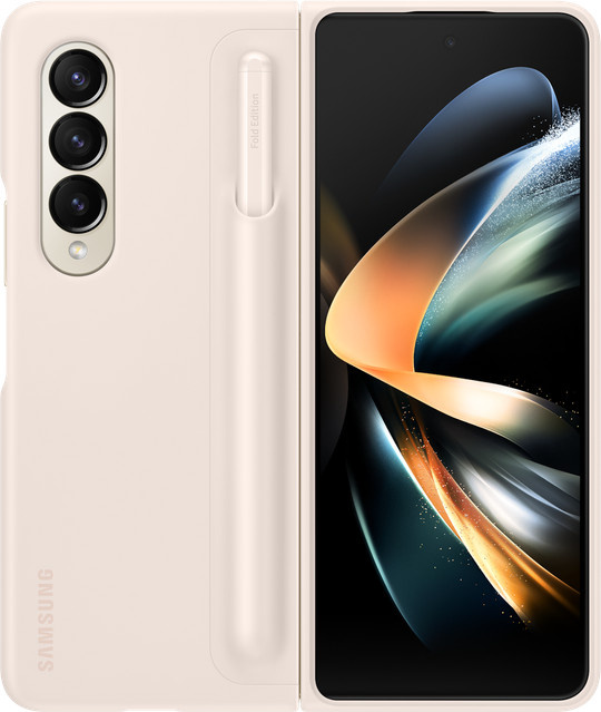 Samsung Standing Cover mit Pen EF-OF93P für Galaxy Z Fold4 in Sand - Bild 1