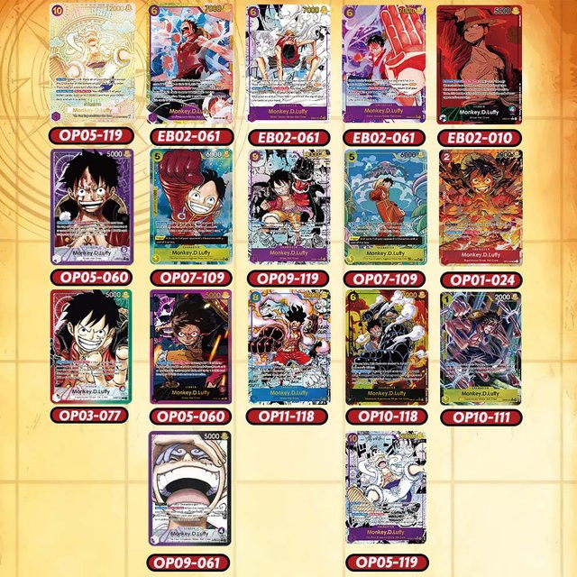 Bandai One Piece Sammelkarte, Monkey D Ruffy, Englisch - Bild 1