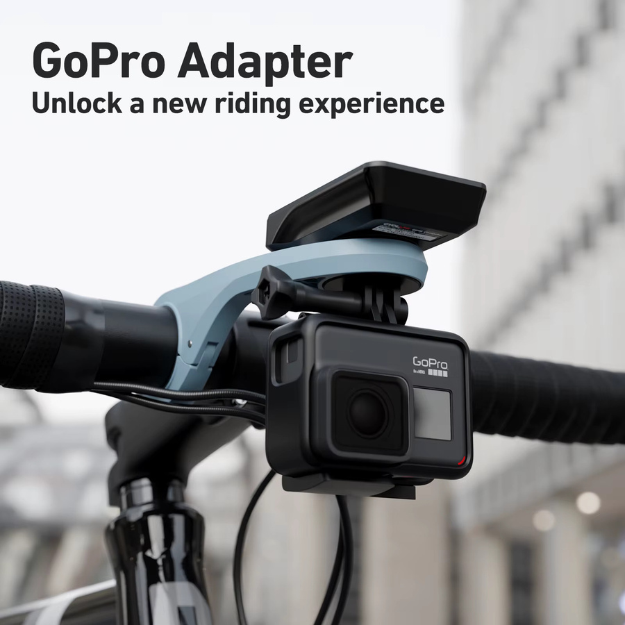 CYCLAMI Fahrradcomputerhalterung für MTB und Rennrad mit GoPro Kamerahalterung und Scheinwerferaufnahme, kompatibel mit Garmin, iGPSPORT und XOSS, Farben: Rosa und Blau - Bild 2