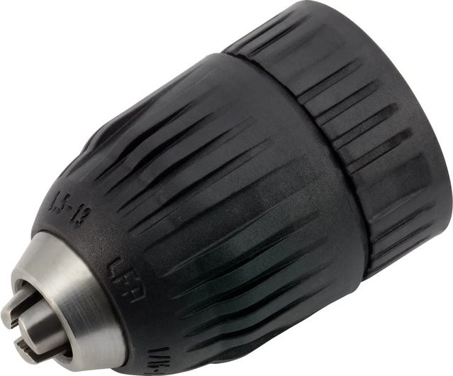 LUX-TOOLS Schnellspannbohrfutter 13 mm (1/2 Zoll) aus Stahl in Schwarz - Bild 1