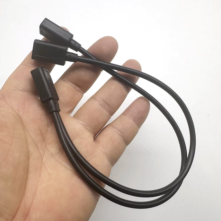 BSN USB-C Splitter Ladekabel Schwarz USB Typ-C Buchse auf Dual USB Typ-C Buchse Y-Ladeanschlusskabel zum Laden - Bild 2