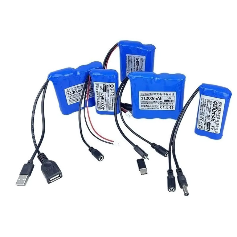 LISM Mikrocontroller mit 5V Lithium-Batterie, WiFi, Bluetooth und 4G für LED-Licht und USB-Lüfter, Blau - Bild 2