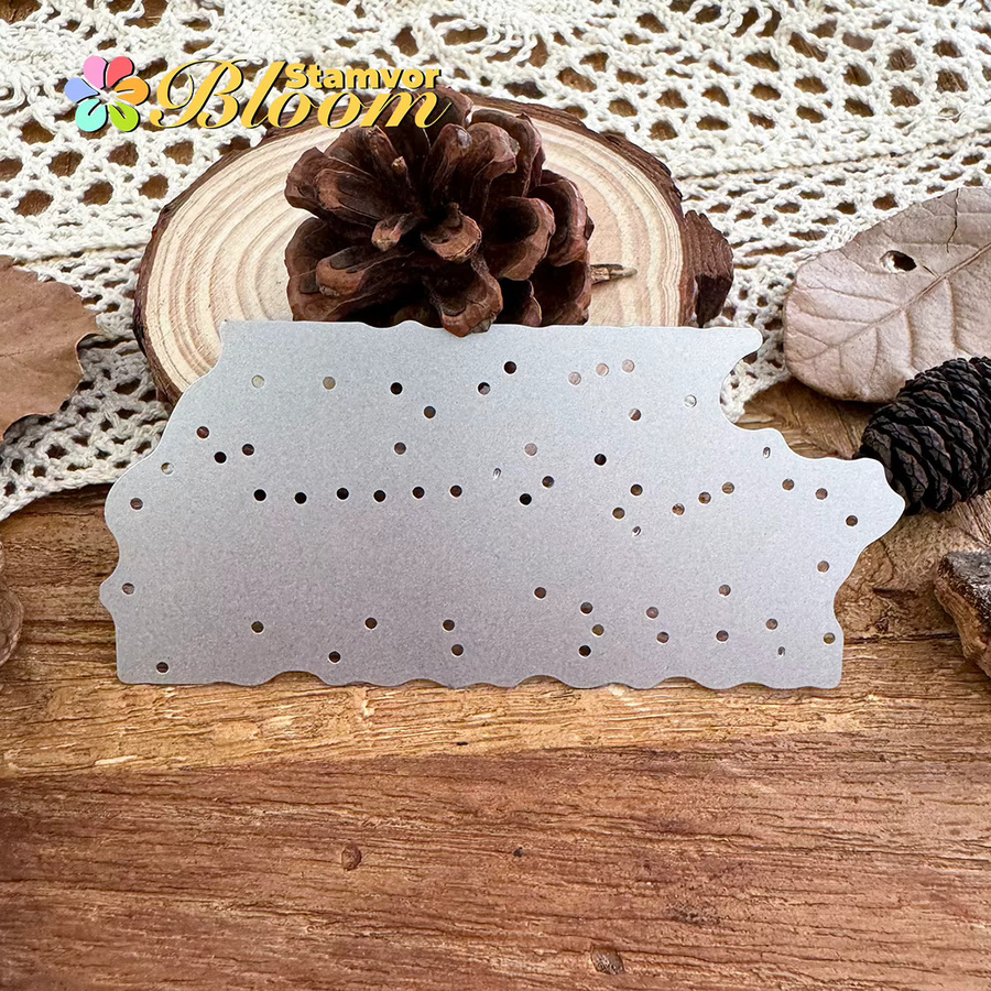 Metall-Stanzformen für Scrapbooking mit den Wörtern Glückliche Jubiläen und Zahlen in Silber - Bild 3