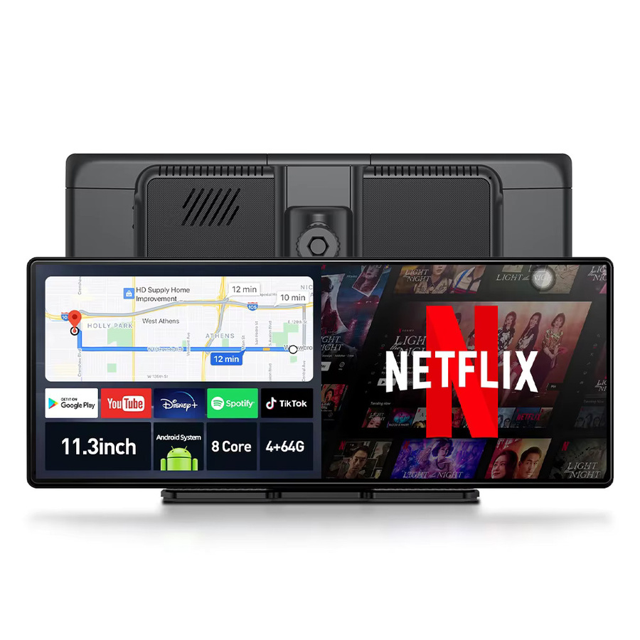 Imagebon Smart AI Rückspiegelkamera mit 11,3 Zoll Android 14 Display, 8 Core Prozessor, 4G + 64G Speicher, Wireless CarPlay und Android Auto, Schwarz - Bild 5