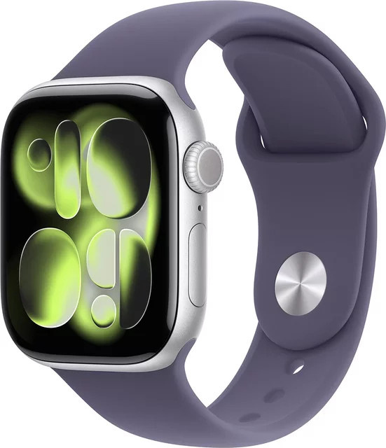 Apple Smartwatch, GPS, Aluminium, 42 mm, Silber, Nebelviolett, Unisex - Bild 1
