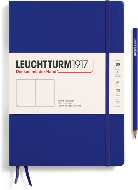 LEUCHTTURM1917 Notizbuch Composition blanko Hardcover B5 Ink - Bild 1