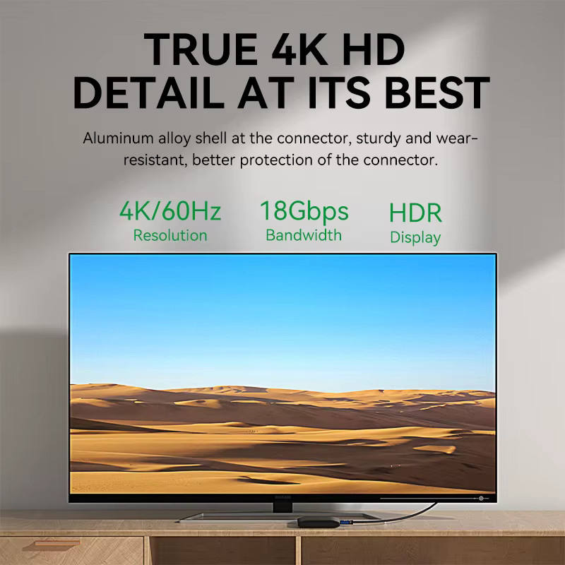 FDBOY HDMI 2.0 Kabel für 4K 60Hz Ultra HD, 2K und 1080P kompatibel für TV, Laptop und PS4 - Bild 4