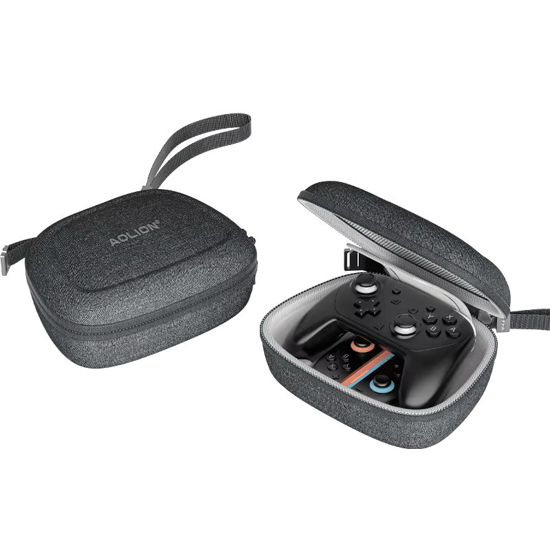 AOLION Aufbewahrungstasche für Switch 2 Pro Controller und NS2 Joycon, sturzsicher und tragbar, Grau - Bild 2