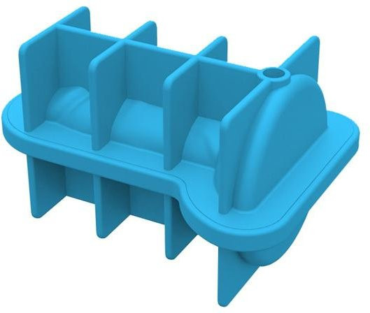 Pavo Eiswürfelform aus Silikon in Himmelblau für kreative Eiswürfel und Whiskey-Eisbälle - Bild 1