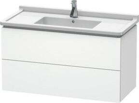 Duravit L-Cube Waschtischunterschrank wandhängend, Weiß matt, B: 102 cm, H: 55,8 cm, T: 46,9 cm - Bild 1