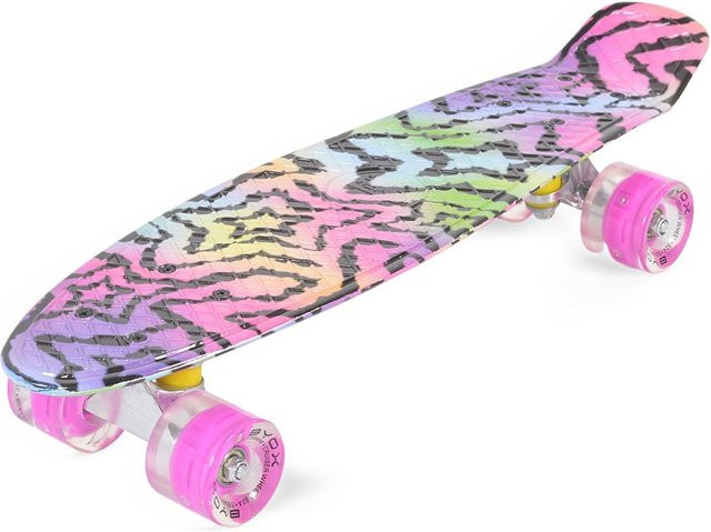 Byox Skateboard Stars 22 Zoll LED pink - Bild 1