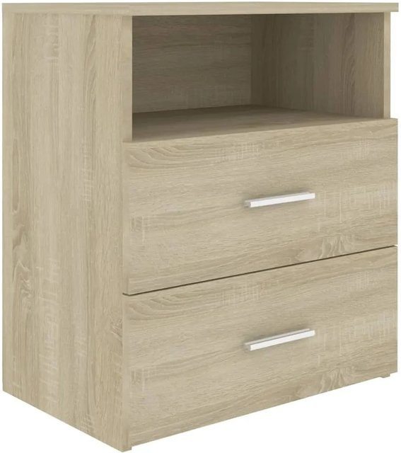 vidaXL Nachttisch in Sonoma-Eiche, beige, B/T/H: 50 x 32 x 60 cm - Bild 1
