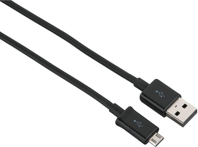 Hama Micro-USB-Kabel USB 2.0 in Schwarz, Länge: 0,90 m - Bild 1