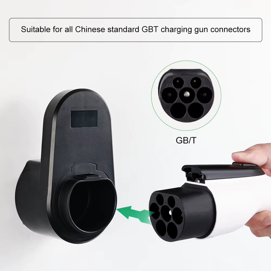 IPENGEN EV Ladegerät Wandhalterung Typ2 für elektrische Auto Ladekabel Organizer in Schwarz - Bild 2