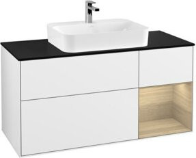 V&B Waschtischunterschrank Finion in Weiß glänzend lackiert, Breite: 120 cm, Tiefe: 50,1 cm, Höhe: 50,1 cm - Bild 1
