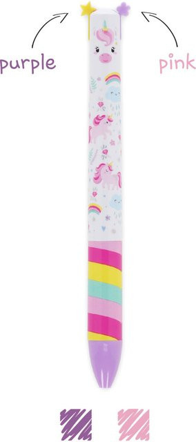 Legami Click&Clack Unicorn Zweifarbiger Kugelschreiber in Multicolour - Bild 1
