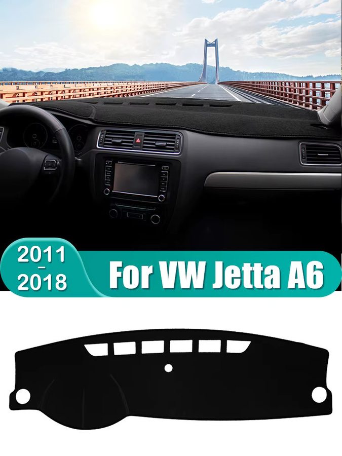 YaLumei Dashboard-Matte für Volkswagen VW Jetta 6 MK6 A6 2011-2018 in Schwarz - Bild 6