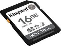 Kingston Industrial microSDHC Speicherkarte, 16 GB, UHS-I U3, V30, A1, Schwarz - Bild 1