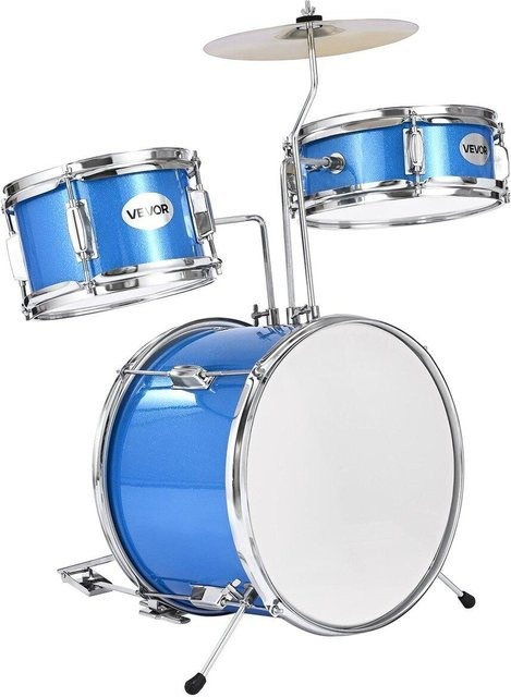 MB Junior Musik Schlagzeug 3-teiliges Set blau - Bild 1
