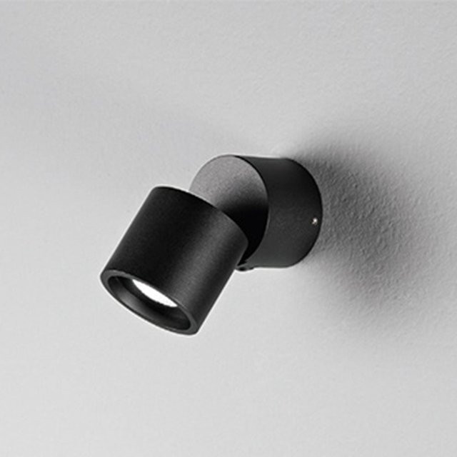 DLS Lighting Capri LED-Wandstrahler in Schwarz aus Aluminium und Glas, verstellbar - Bild 1