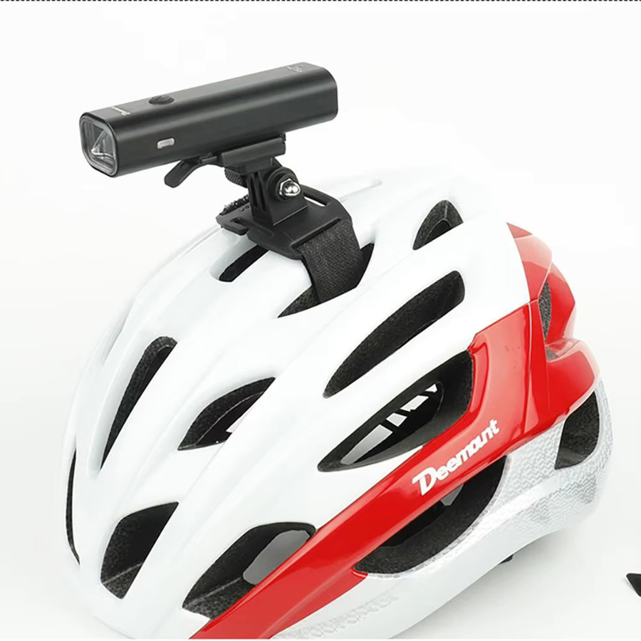 Rockbros MTB Fahrrad Ständer und Lampenhalterung mit GoPro Interface für Scheinwerfer und Adapter, Blackbird L1, Schwarz - Bild 2