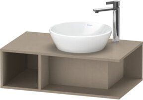 Duravit Waschtischunterschrank D-Neo Compact wandhängend in Weiß/Beige Matt, B/T/H: 80 x 48 x 26 cm - Bild 1