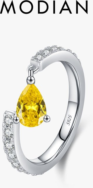 MODIAN Ring, 925 Sterling Silber, Zirkonia, Damen - Bild 1