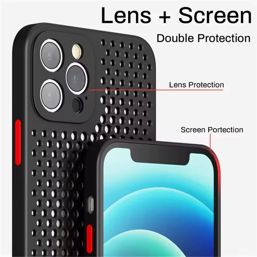 Kühlende und atmungsaktive Silikonhülle von Fudusaidman für iPhone 11 bis iPhone 17 Air in Grün - Bild 4