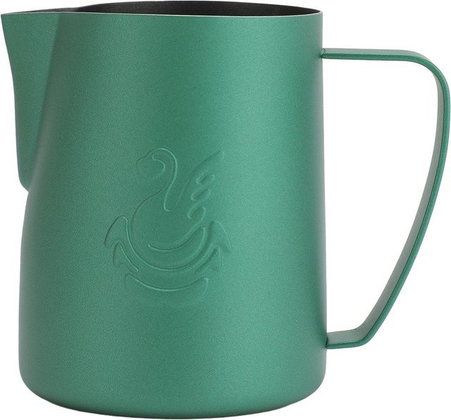 CosyHome Milchaufschäumkännchen aus Edelstahl in Matte Green mit 480ml für Latte Art - Bild 1