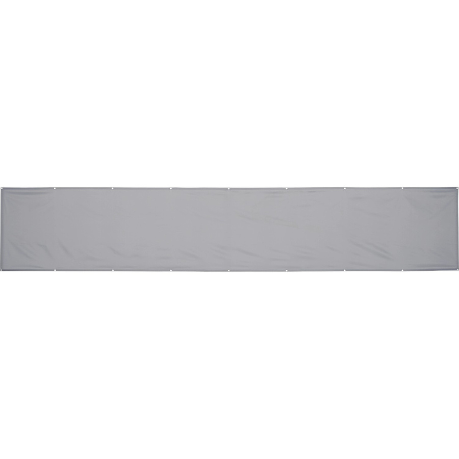 Balkonsichtschutz Melville Silbergrau aus Polyester-Gewebe, Höhe: 90 cm, Breite: 500 cm - Bild 2