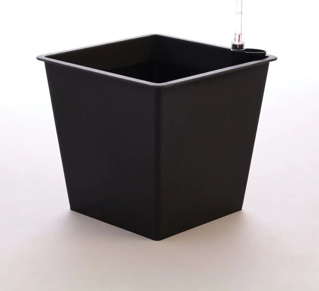 Elegant Einrichten Kunststoffeinsatz konisch in Schwarz mit Bewässerungssystem B/T/H: 42 x 42 x 38 cm - Bild 1