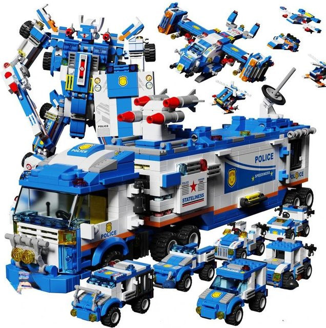Linyi toy Stadt Polizei Spielset 848 Teile - Bild 1