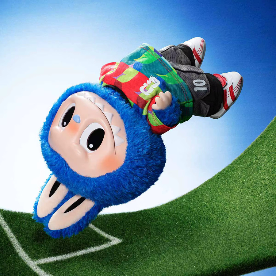 POP MART The Monsters x FIFA Series Catch the Win, Vinyl-Plüschpuppe Blindbox, Einzelfigur - Bild 2