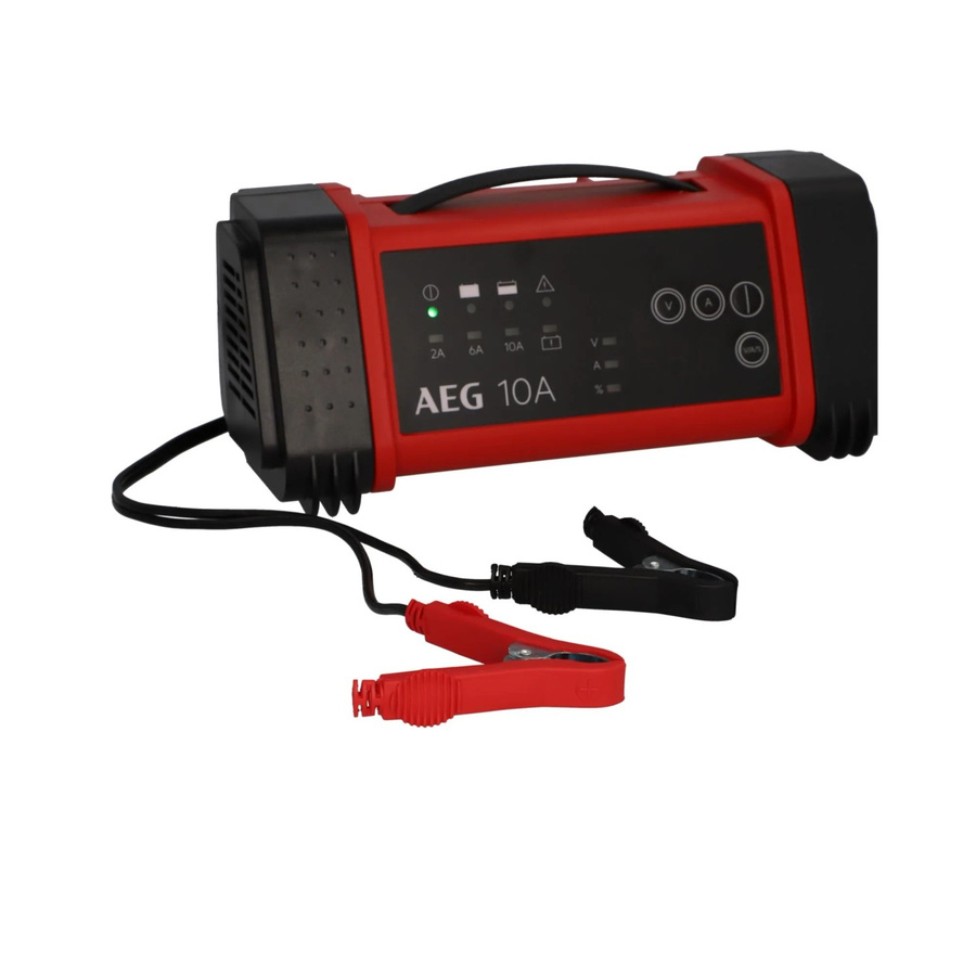 AEG Mikroprozessor-Ladegerät LT 10 für 12 V und 24 V Autobatterien, Schwarz - Bild 2