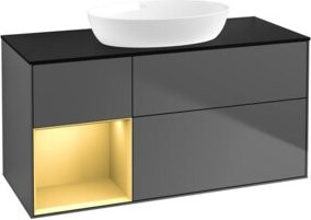 V&B Waschtischunterschrank Finion in Anthrazit lackiert, Breite: 120 cm, Tiefe: 50,1 cm, Höhe: 50,1 cm - Bild 1
