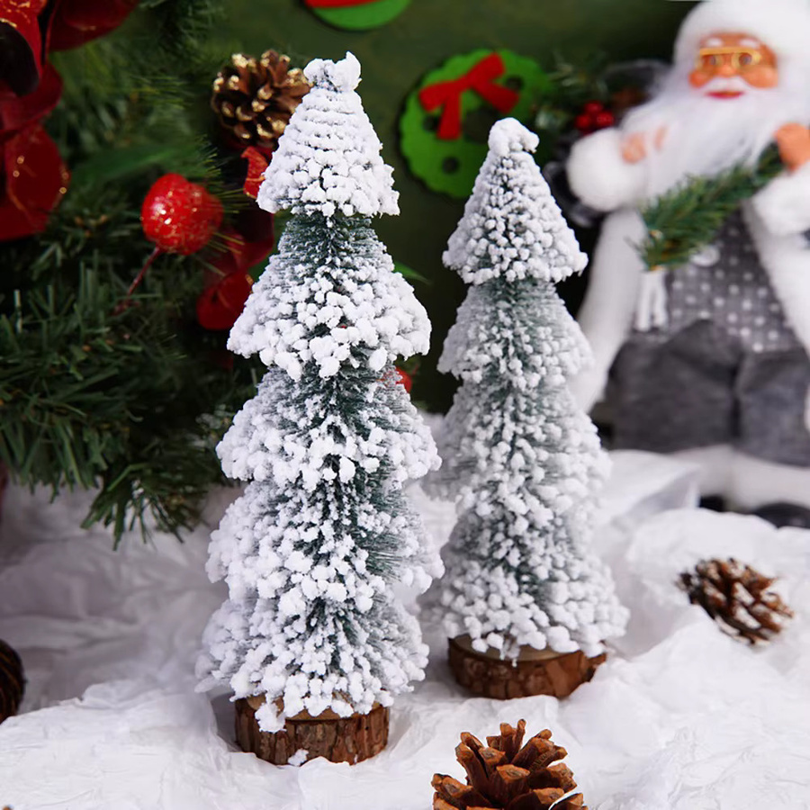 Runtowo Mini-Weihnachtsbaumschmuck für Tischdekoration und Weihnachtsfeier - Bild 4