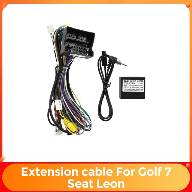 TomoStrong Android Radio Verkabelungsadapter 16PIN MP5 Verlängerungskabel mit CANBUS für VW Golf 7 und Seat Leon RZ-VW58 - Bild 1