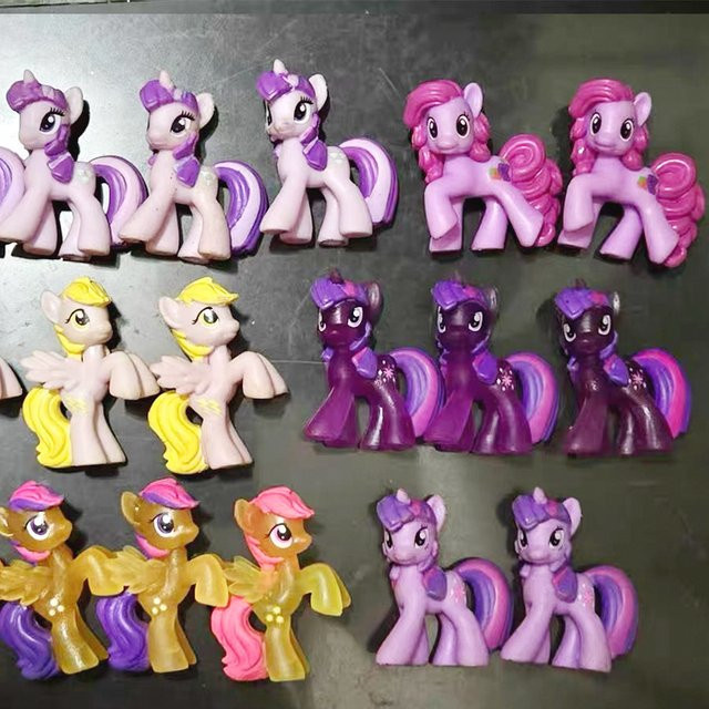 Hasbro My Little Pony Rare Mini Edition Transparent Cutie Mark Lyra Heartstrings Twilight Sparkle Nachtlicht-Sammlerspielzeug - Bild 1