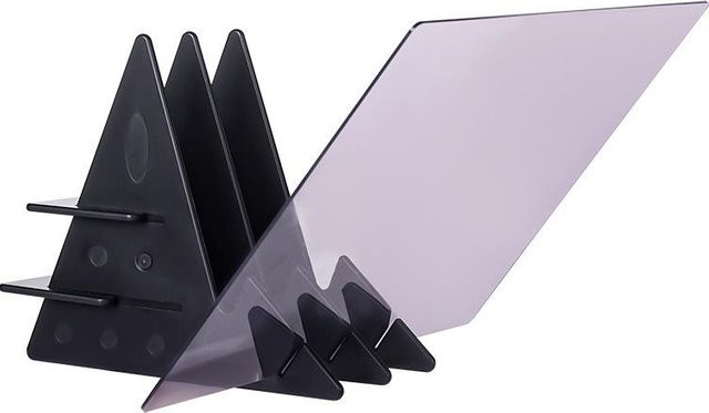 SZwatch Optisch klares Zeichenbrett aus Kunststoff, Tragbares Pausbrett für Projektor-Malarbeiten, Transparent/Weiß - Bild 1